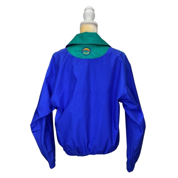 Vintage Marker Windbreaker Jacket 80s 90s Blue Green *Women’s* Size Medium Vtg - Picture 3 of 10